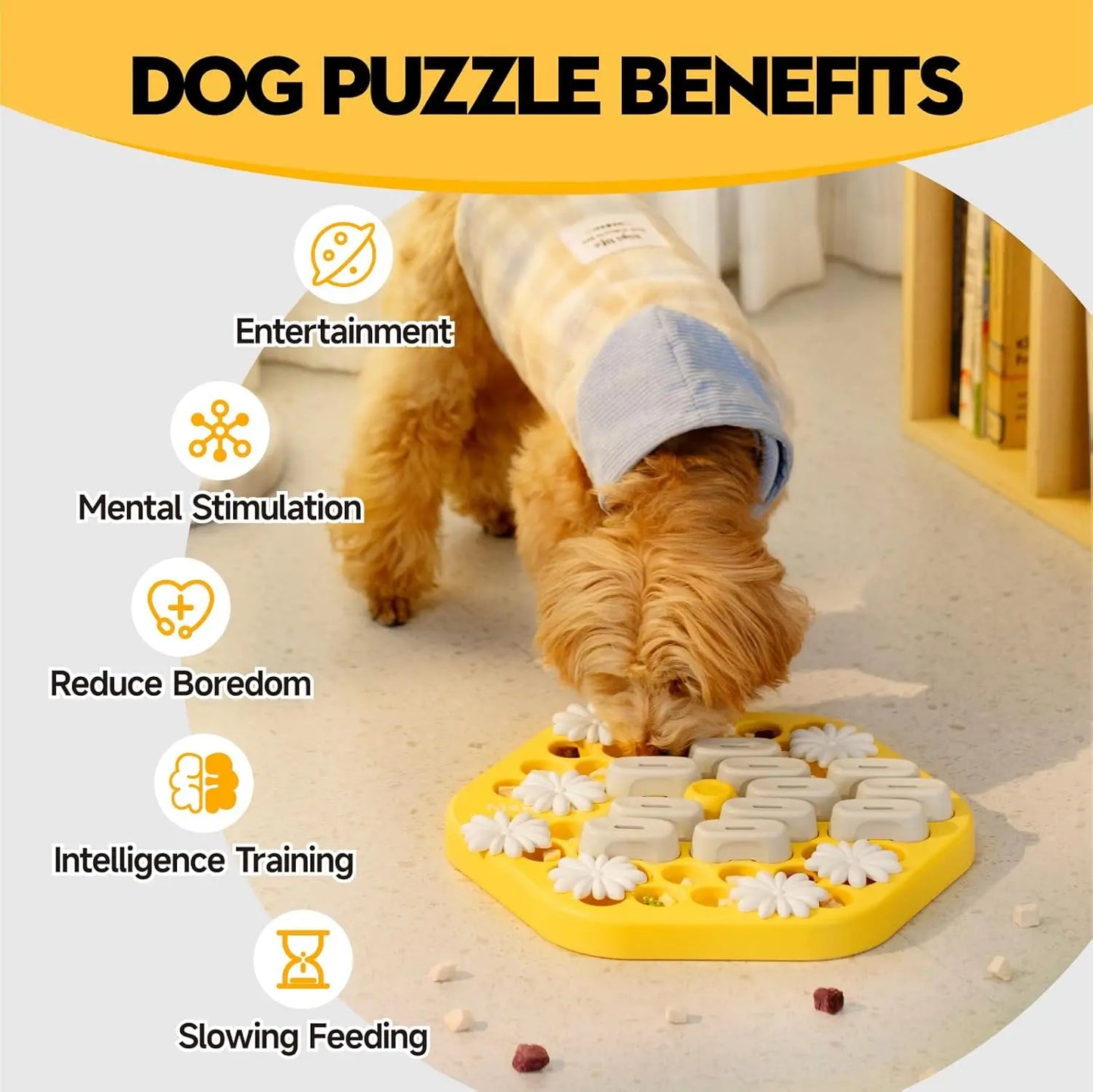 Dog Puzzle Toys Slow Feeder Toy Interactive Puzzle Game Dog Toys for Dogs Cat Puzzle Toys Level 3