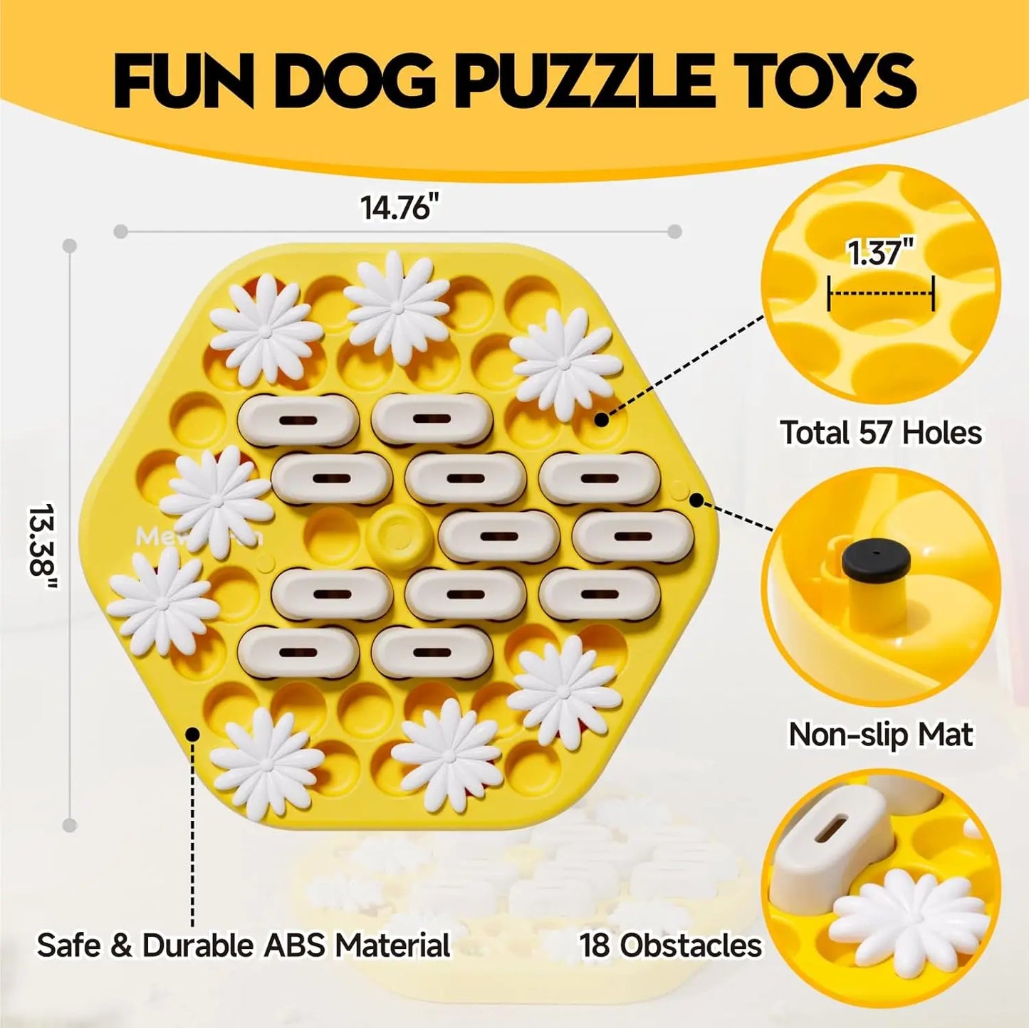Dog Puzzle Toys Slow Feeder Toy Interactive Puzzle Game Dog Toys for Dogs Cat Puzzle Toys Level 3